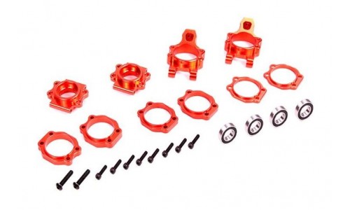 Alloy Adjustable Rear Hub Carrier Set - RED | Rovan Sports